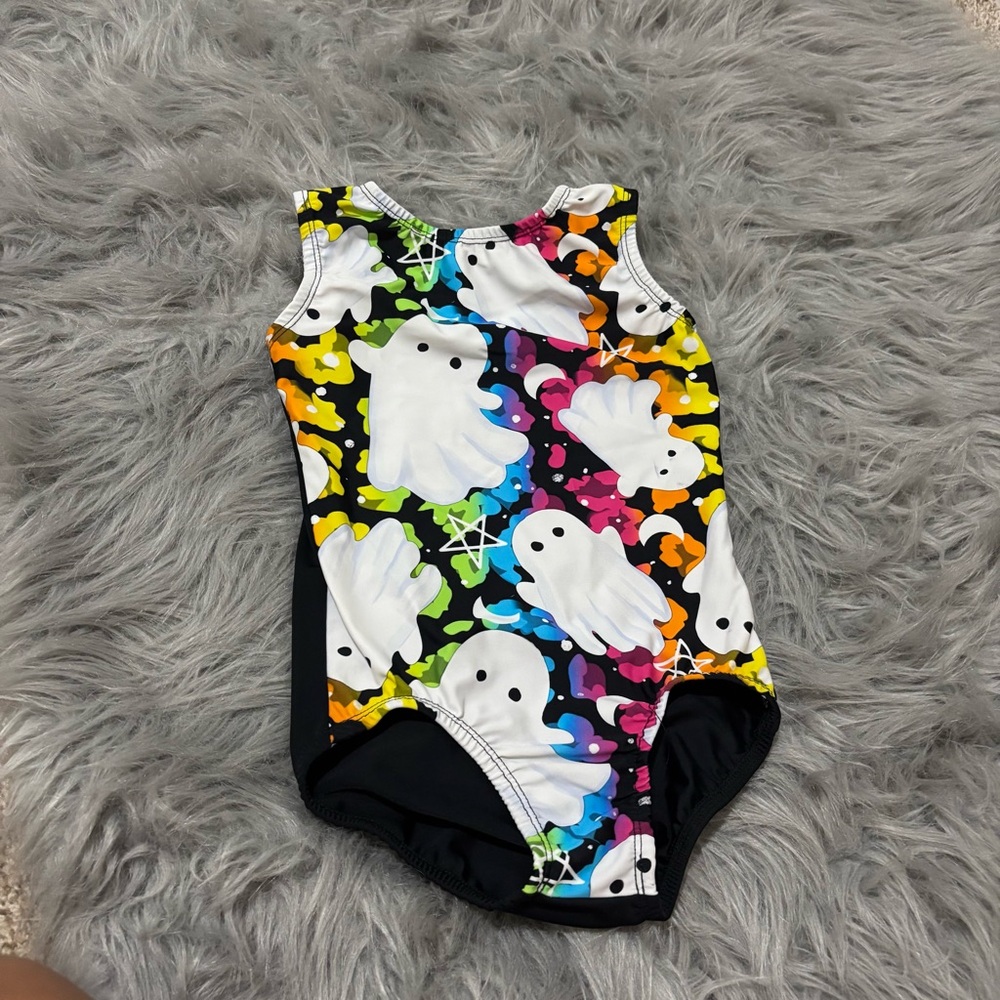 Colorful Ghost Print Leotard